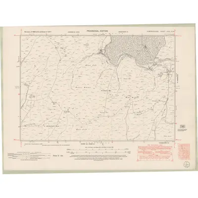 1947 Map of Dumfriesshire Sheet XXXV.SW, 1952 Print