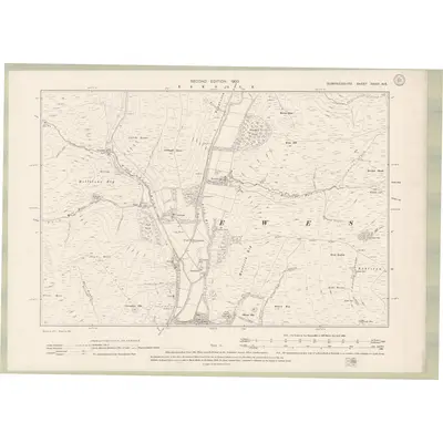 1898 Map of Dumfriesshire Sheet XXXVI.NE, 1900 Print