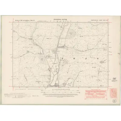 1949 Map of Dumfriesshire Sheet XXXVI.NE, 1951 Print