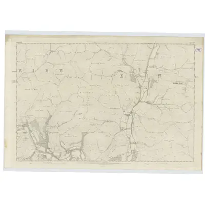 1857 Map of Dumfriesshire, Sheet XXXVI, 1862 Print