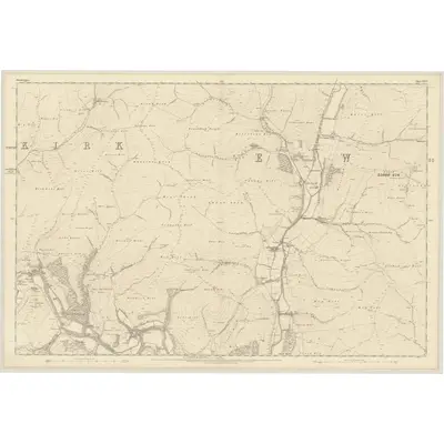 1857 Map of Dumfriesshire, Sheet XXXVI, 1862 Print