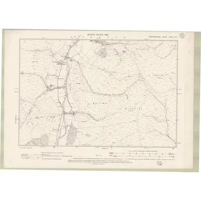 1898 Map of Dumfriesshire Sheet XXXVI.SE, 1900 Print