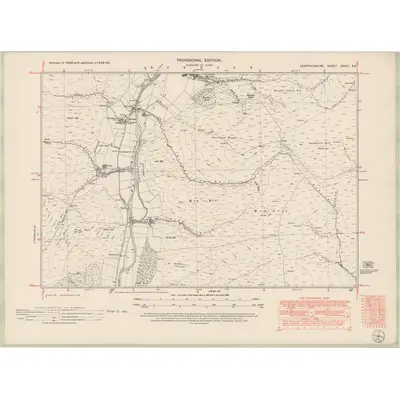 1949 Map of Dumfriesshire Sheet XXXVI.SE, 1951 Print