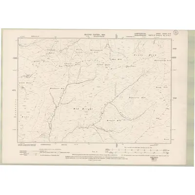 1898 Map of Dumfriesshire Sheet XXXVII.NW, 1900 Print