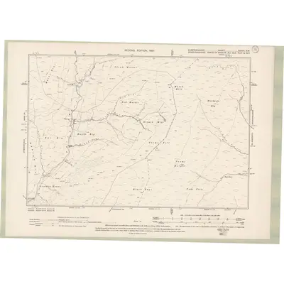 1898 Map of Dumfriesshire Sheet XXXVII.SW, 1900 Print