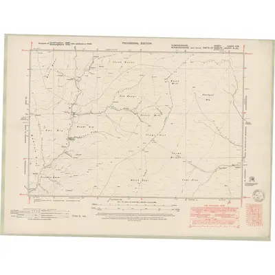 1949 Map of Dumfriesshire Sheet XXXVII.SW, 1951 Print