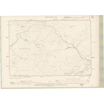1898 Map of Dumfriesshire Sheet XXXVIII.NE, 1900 Print