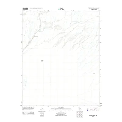 2012 Map of Dumont Dunes, 2012 Print