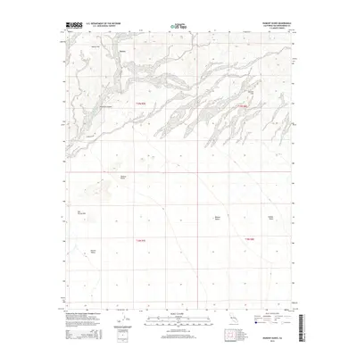 2015 Map of Dumont Dunes, 2015 Print