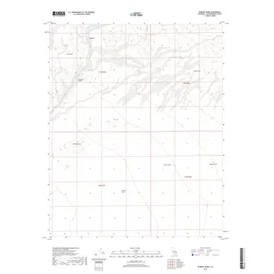 2018 Map of Dumont Dunes, 2018 Print