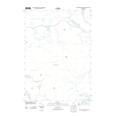 2013 Map of Dun Brook Mountain, 2013 Print