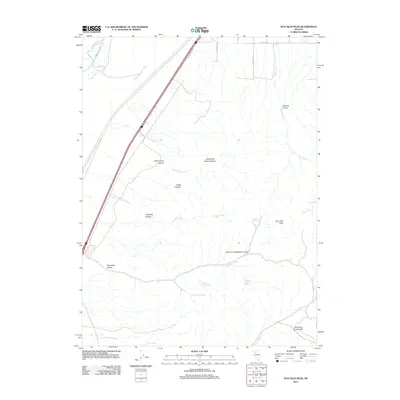 2011 Map of Dun Glen Peak, 2011 Print