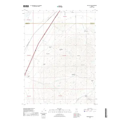 2018 Map of Dun Glen Peak, 2018 Print