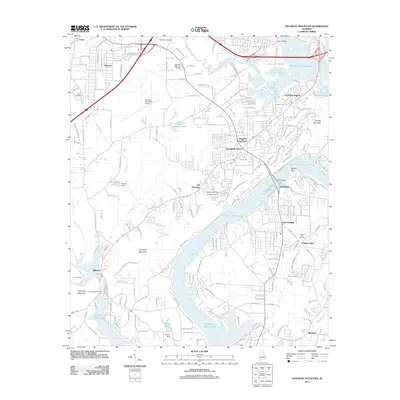 2011 Map of Dunaway Mountain, 2011 Print