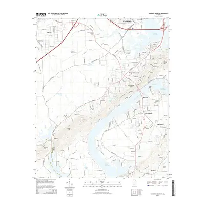 2014 Map of Dunaway Mountain, 2014 Print
