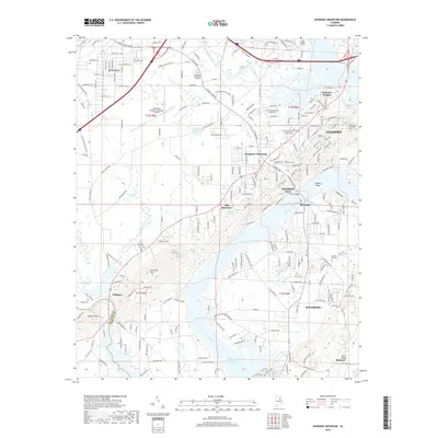 2018 Map of Dunaway Mountain, 2018 Print
