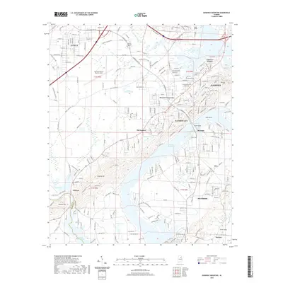 2020 Map of Dunaway Mountain, 2020 Print