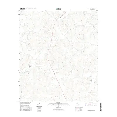 2016 Map of Dunbar Draw NW, 2016 Print