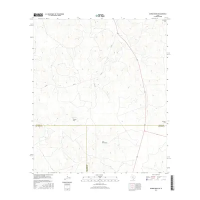 2016 Map of Dunbar Draw SW, 2016 Print