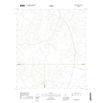 2019 Map of Dunbar Draw SW, 2019 Print