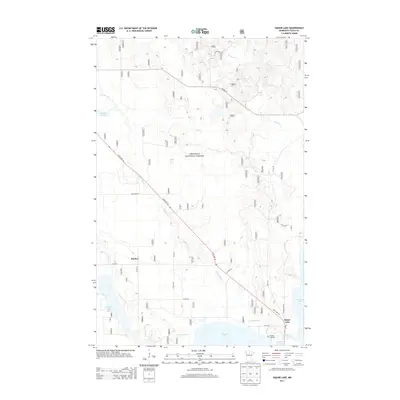 2013 Map of Dunbar Lake, 2013 Print