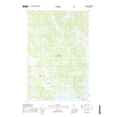 2019 Map of Dunbar Lake, 2019 Print