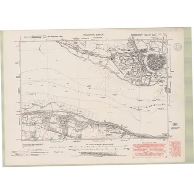 1938 Map of Dunbartonshire Sheet nXXII.NW, 1948 Print