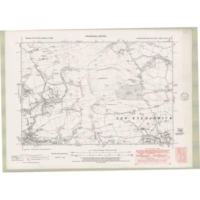 1938 Map of Dunbartonshire Sheet nXXIII.NE, 1947 Print