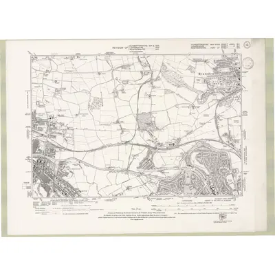 1933 Map of Dunbartonshire Sheet nXXIII.SE, 1936 Print