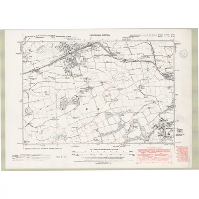 1938 Map of Dunbartonshire Sheet nXXXIII.SW, 1947 Print