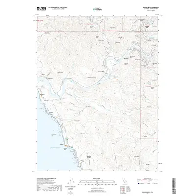 2018 Map of Duncans Mills, 2018 Print