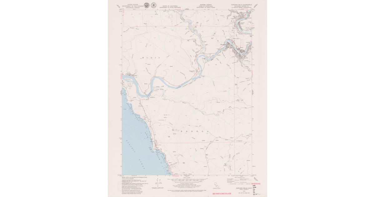1950s Maps of Jenner, CA | Pastmaps