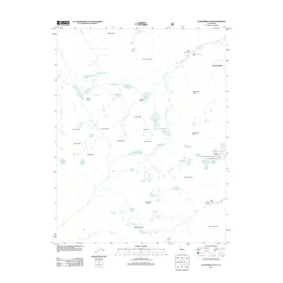 2012 Map of Dunderberg Peak, 2012 Print