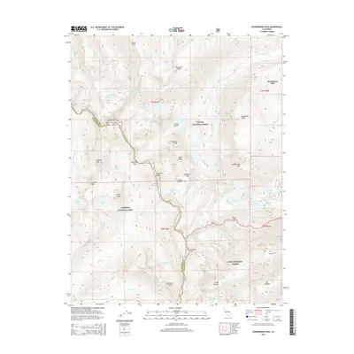 2015 Map of Dunderberg Peak, 2015 Print