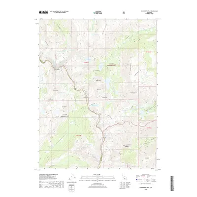2018 Map of Dunderberg Peak, 2018 Print
