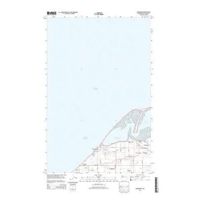 2014 Map of Dungeness, 2014 Print