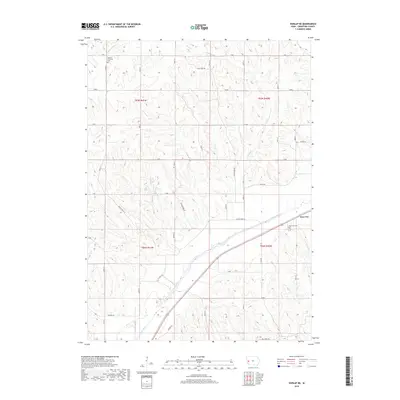 2018 Map of Dunlap NE, 2018 Print