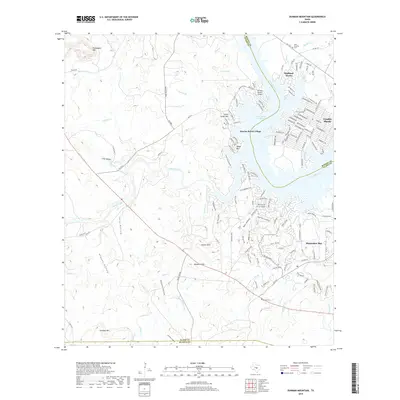 2019 Map of Dunman Mountain, 2019 Print