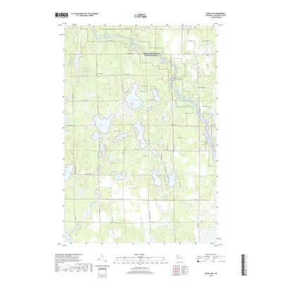 2019 Map of Dunn Lake, 2019 Print