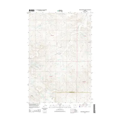 2014 Map of Dunn Mountain North, 2014 Print
