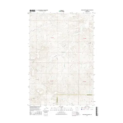 2017 Map of Dunn Mountain North, 2017 Print