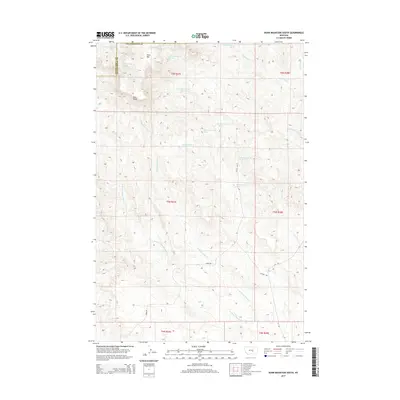 2014 Map of Dunn Mountain South, 2014 Print