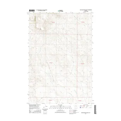 2017 Map of Dunn Mountain South, 2017 Print
