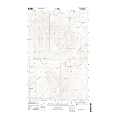 2014 Map of Dunn Mountain, 2014 Print