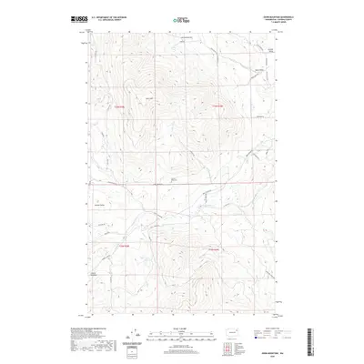 2020 Map of Dunn Mountain, 2020 Print