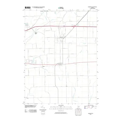 2010 Map of Dunreith, 2010 Print