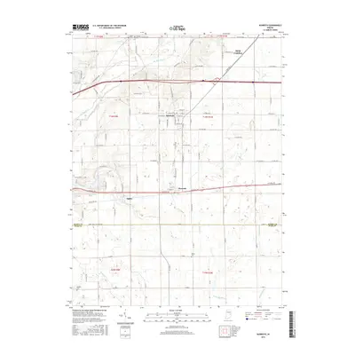2016 Map of Dunreith, 2016 Print