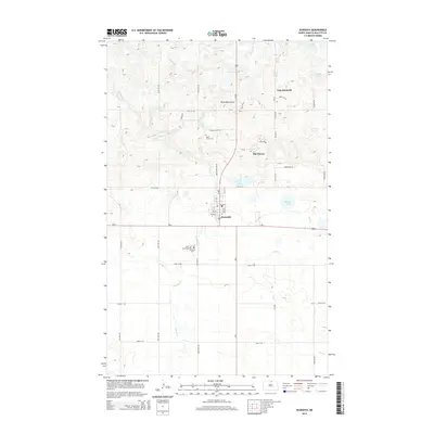 2014 Map of Dunseith, 2014 Print