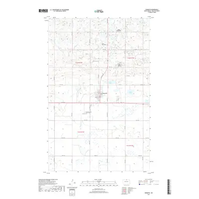 2017 Map of Dunseith, 2017 Print