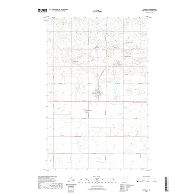 2020 Map of Dunseith, 2020 Print